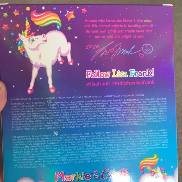 Morphe X Lisa Frank 35B Artistry Makeup Palette - Picture 11 of 12